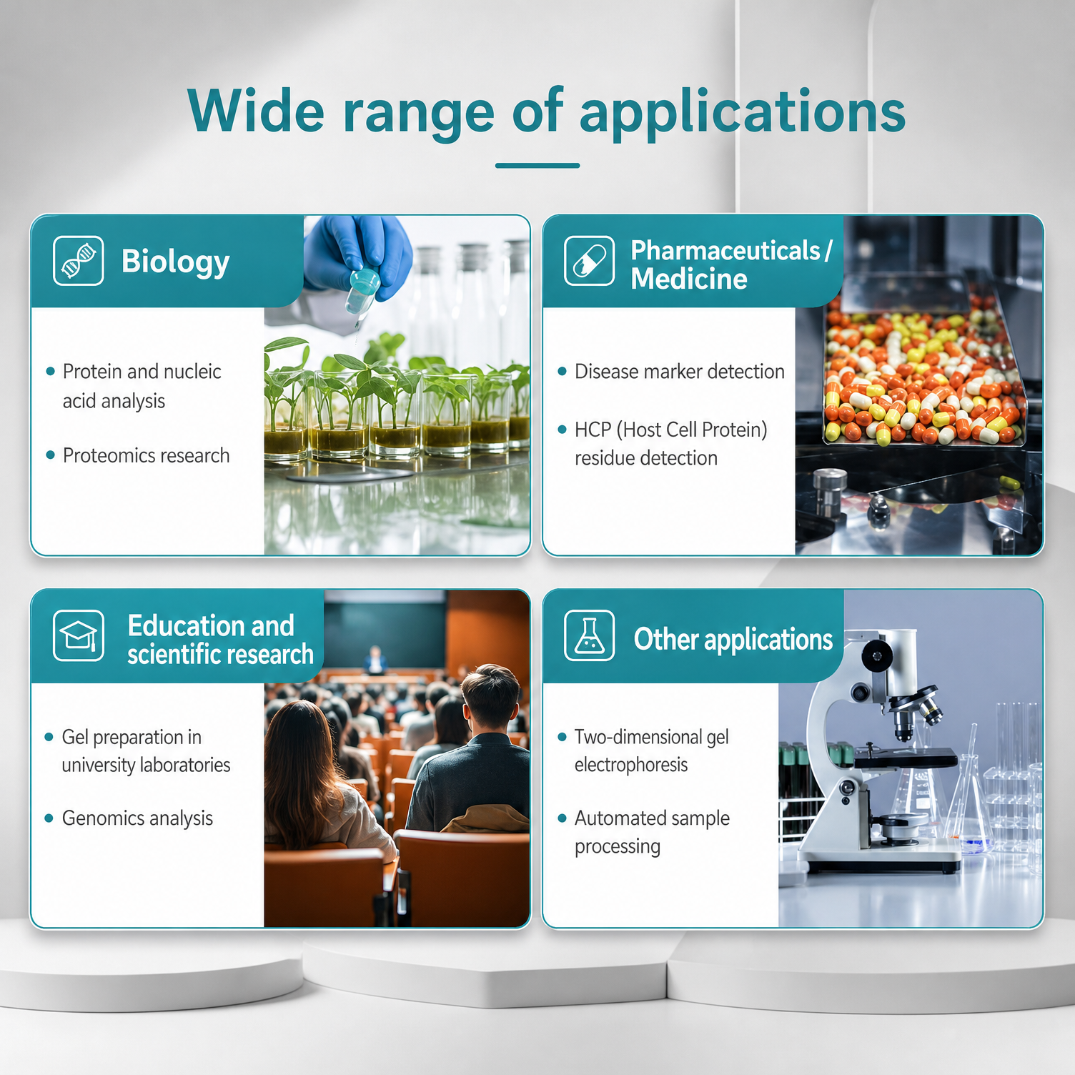 BKMAMLAB automatic gel casting instrument applications in biology pharmaceuticals and education