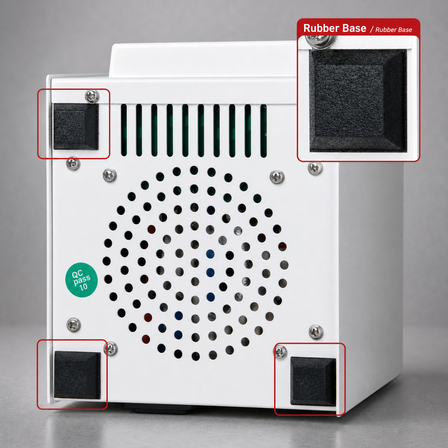 Anti-slip rubber feet on Labshark glass beads sterilizer for stable operation.png