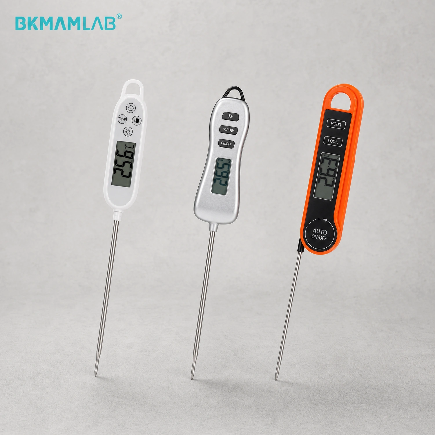 Labshark probe thermometer series with standard luminous and folding models.webp