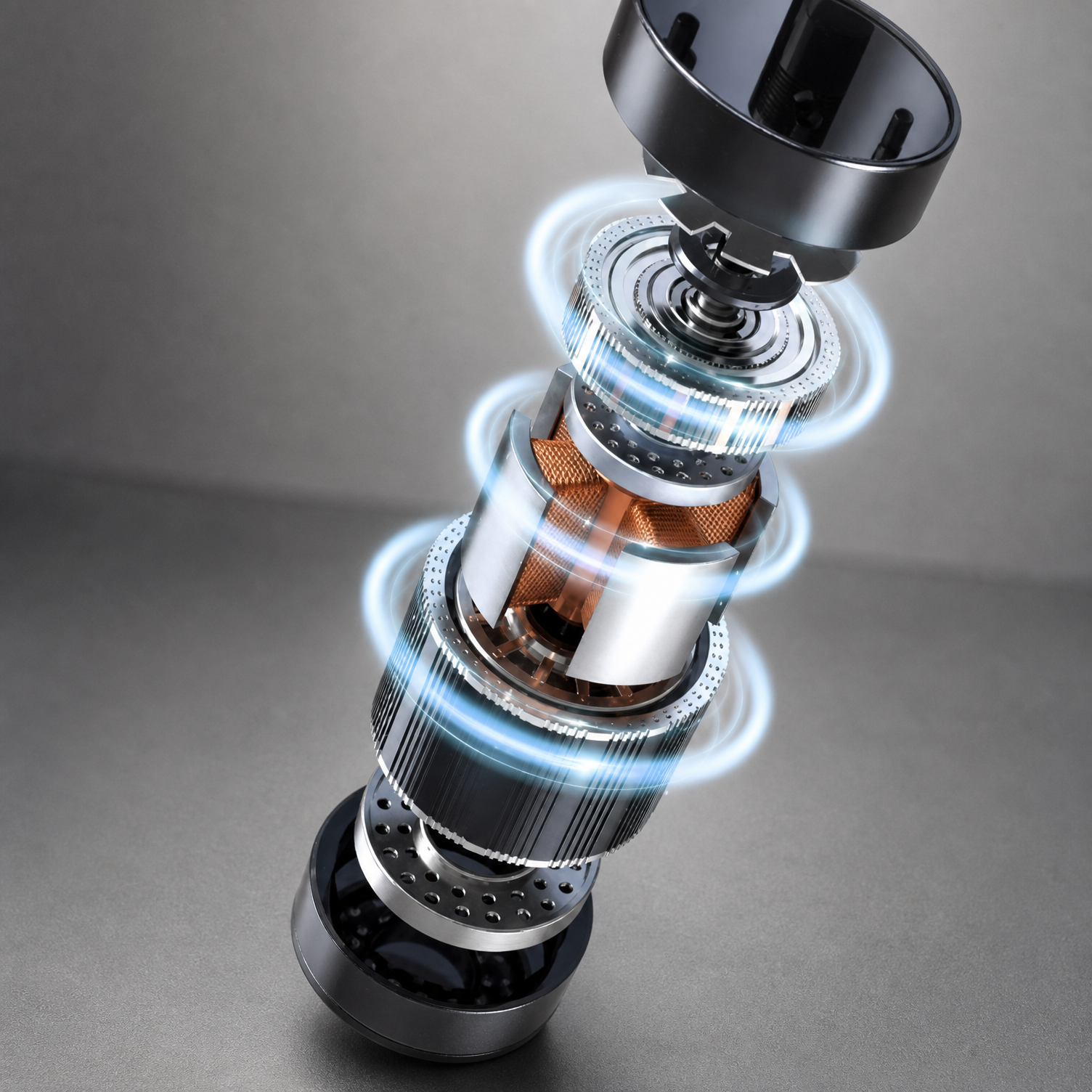 Brushless DC motor inside BKMAMLAB digital overhead stirrer for high efficiency.png