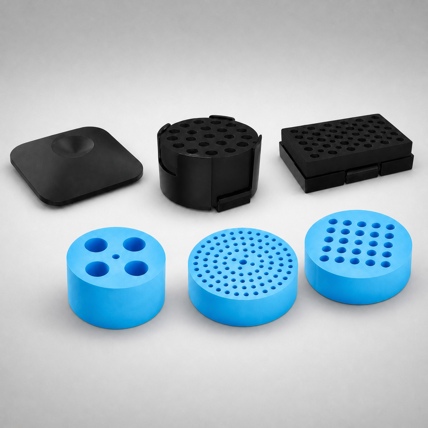Multi-tube vortex mixer adapter and microplate attachment for Labshark vortex shaker.png