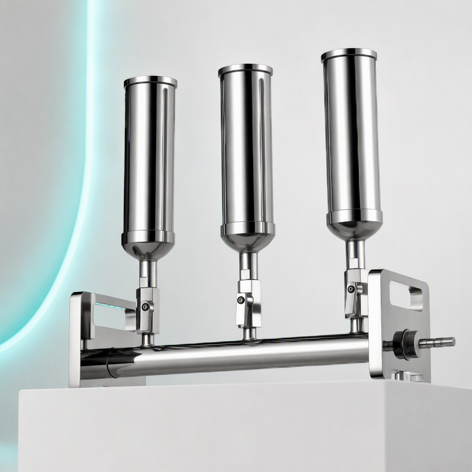 BKMAMLAB 316L stainless steel multi-filter manifold with 3 independent filtration stations.png