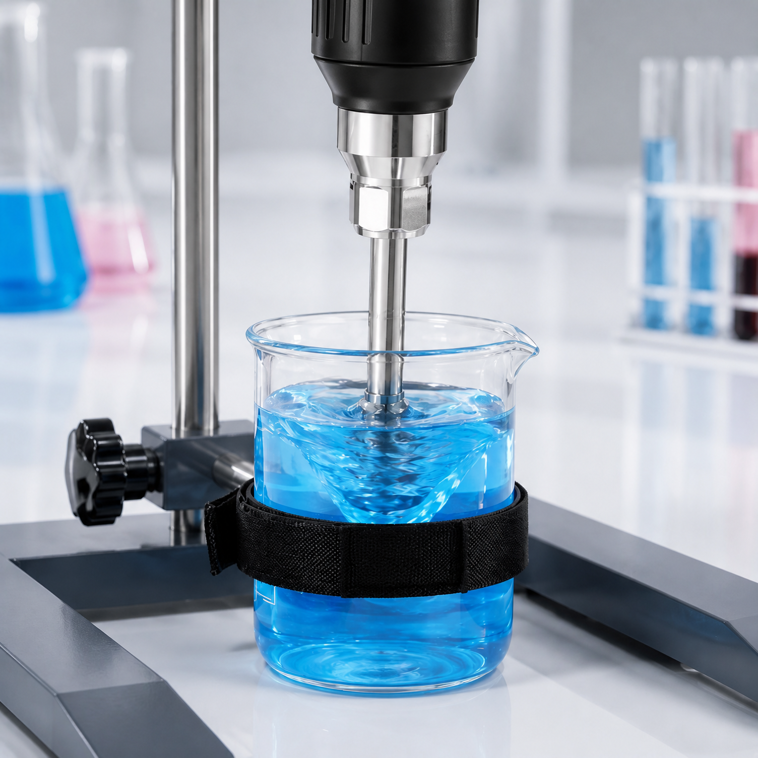BKMAMLAB high shear homogenizer in use for lab sample processing.png