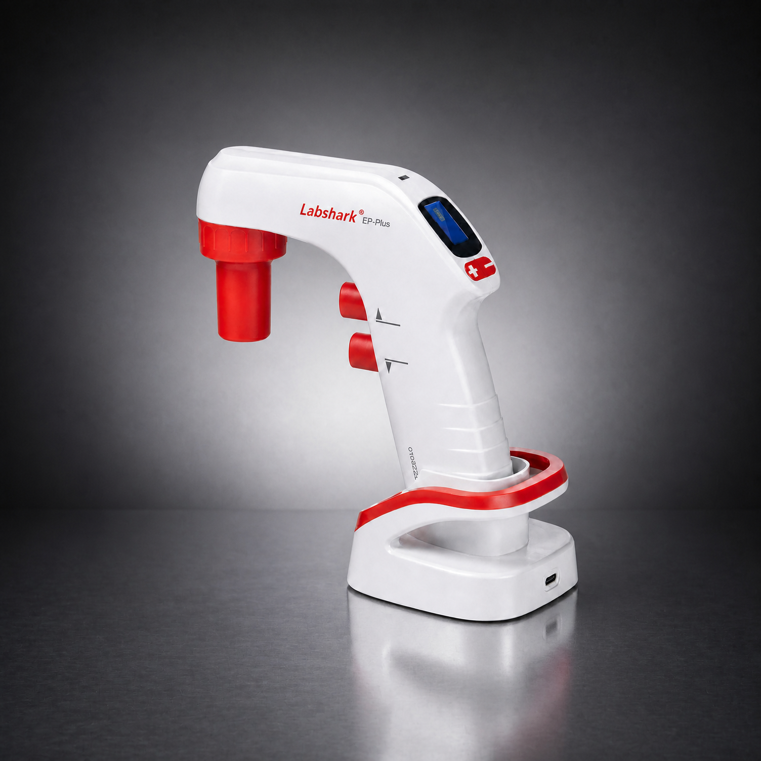 Labshark EP Plus electronic pipette controller full set with charging base and accessories.png