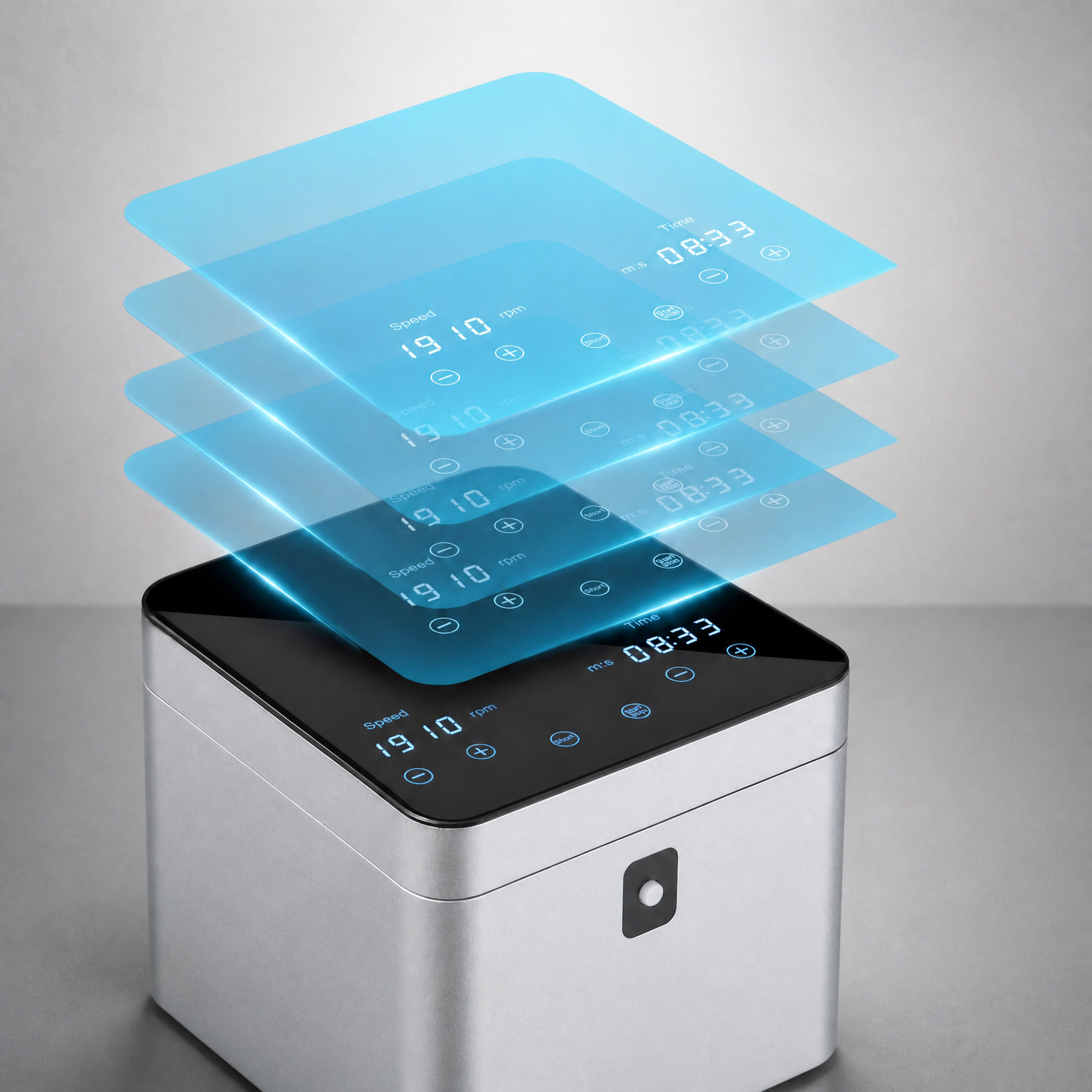 Holographic rear projection touch screen on Labshark automated centrifuge.png
