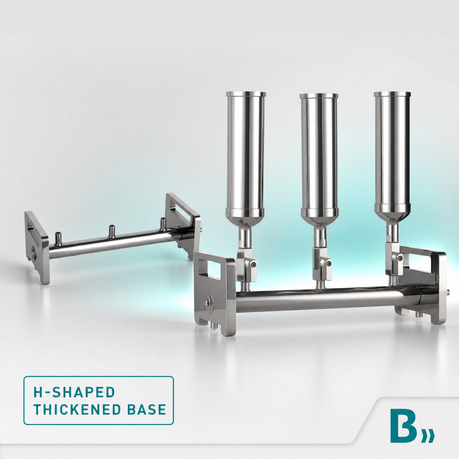 H-shaped thickened base and low center of gravity design for enhanced stability.png