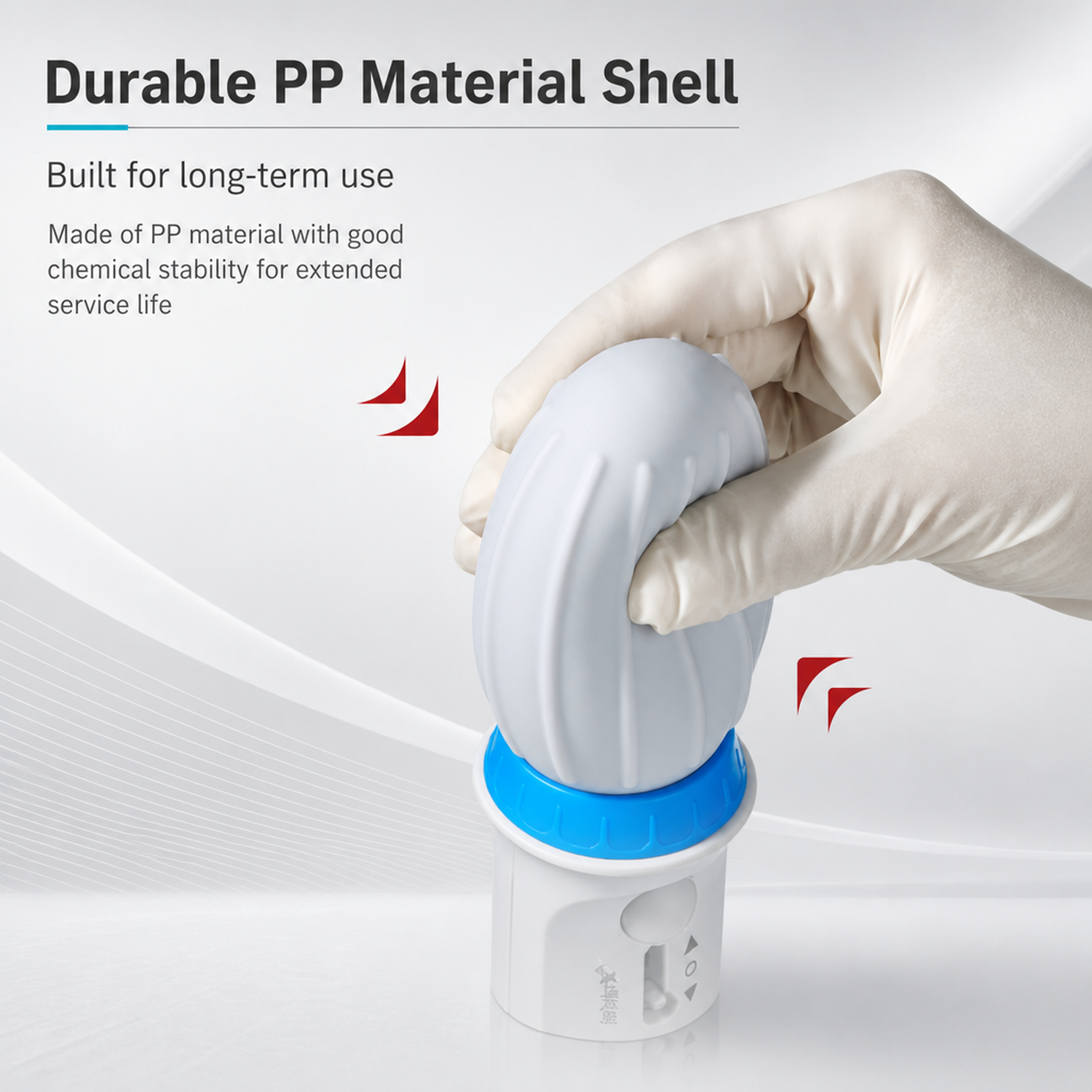 Durable PP polypropylene material shell on Labshark serological pipette controller.webp