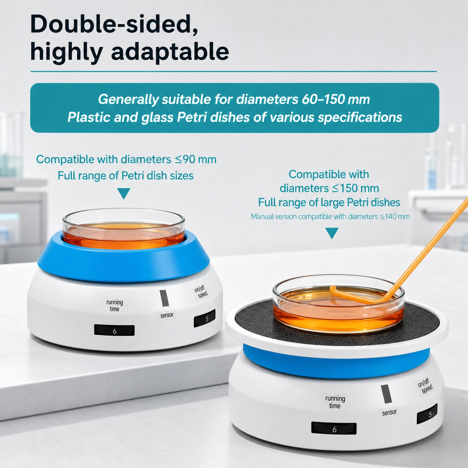 Labshark manual and electric cell spreader plate spreader for microbiology.webp