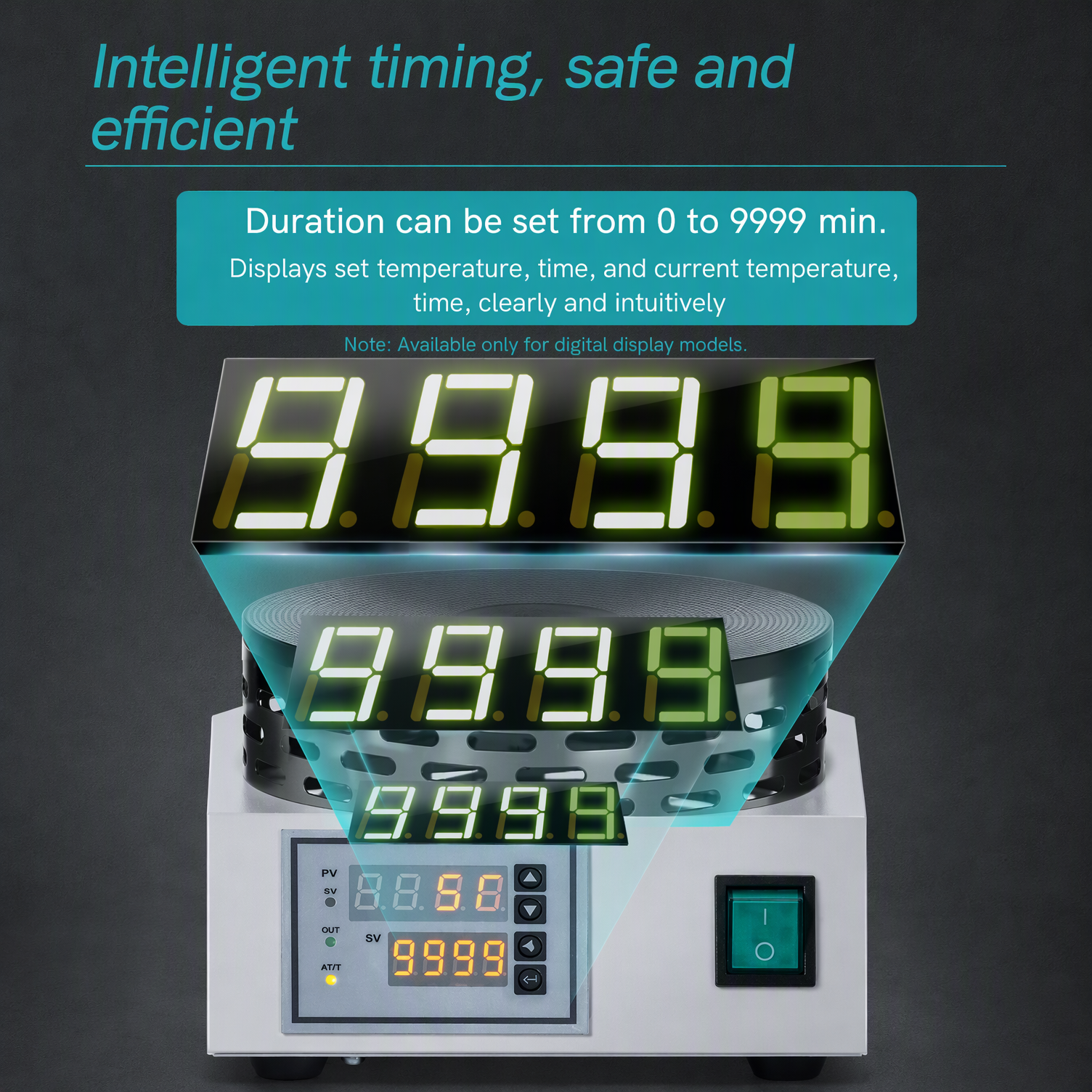 Intelligent timing 0-9999 minutes on Labshark digital electric furnace for safe and efficient operation.png